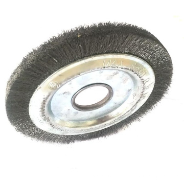 150mm OD Corrugated Wire Circular Stainless Steel Industrial Brush